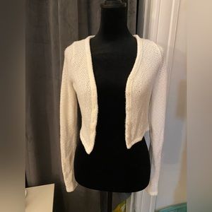 Hollister White Thin Cardigan XS/ USED